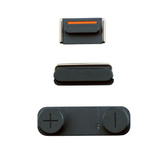 Кнопка (толкатель) для iPhone 5 комплект (mute, on/off, volume) (черный)