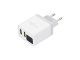 СЗУ VIXION L12m (2-USB/3.1A) + micro USB кабель (1м) с дисплеем (белый)