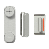 Кнопка (толкатель) для iPhone 5 комплект (mute, on/off, volume) (белый)