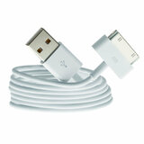Кабель USB для iPhone 4 (30 pin) (1м) (белый) AAA