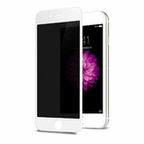 Защитное стекло Антишпион для iPhone 6/6S (Закалённое, полное покрытие) Белое