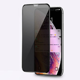 Защитное стекло Антишпион для iPhone Xr/11 (Закалённое, полное покрытие) Черное