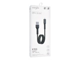 Кабель USB VIXION Special Edition (K32i) для iPhone MFI Lightning 8 pin (1м) (черный)