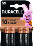 Батарейка AA LR6 Duracell Basic Alkaline 1.5V (4 шт. в блистере)