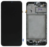 Дисплей для Samsung M325F Galaxy M32 в рамке + тачскрин (черный) (OLED)