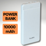 Портативное зарядное устройство (Power Bank) FaisON PB-03 10000 mAh (20W, Type-C, MicroUSB, QC3.0, PD) Белый