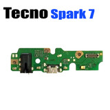 Шлейф для Tecno Spark 7 на системный разъем + разъем гарнитуры + микрофон